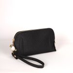 El Çantası Orta Boy Telefon Çantası Siyah Desen