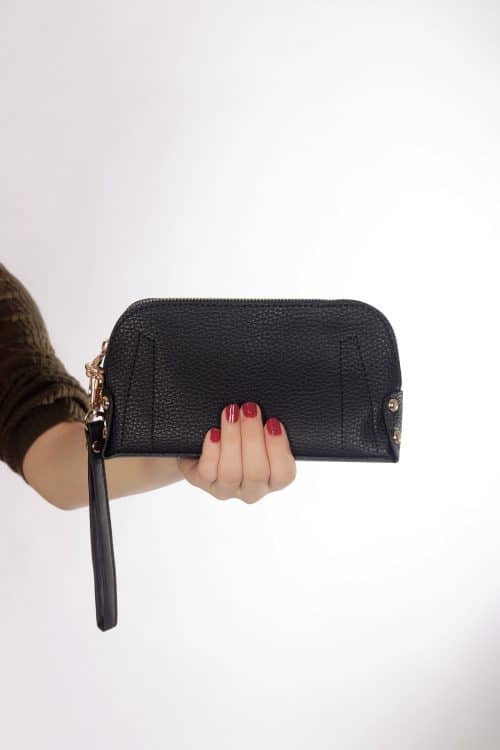 El Çantası Orta Boy Telefon Çantası Siyah Desen - Görsel 3