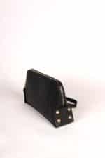 El Çantası Orta Boy Telefon Çantası Siyah Hasır Desen - Görsel 2