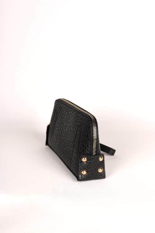 El Çantası Orta Boy Telefon Çantası Siyah Desenli - Görsel 2