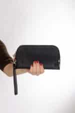 El Çantası Orta Boy Telefon Çantası Siyah Desenli - Görsel 3